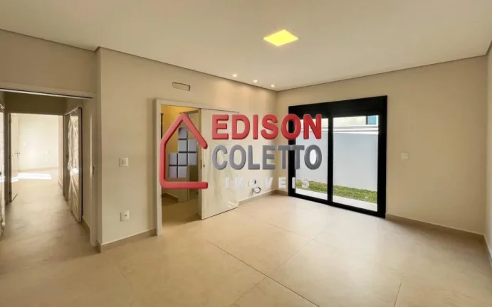 Imagem Casa nova, recém construída a venda, 3 quartos com portas balcão, persianas automatizadas, no Residencial Villa Bela Vista, em Piracicaba