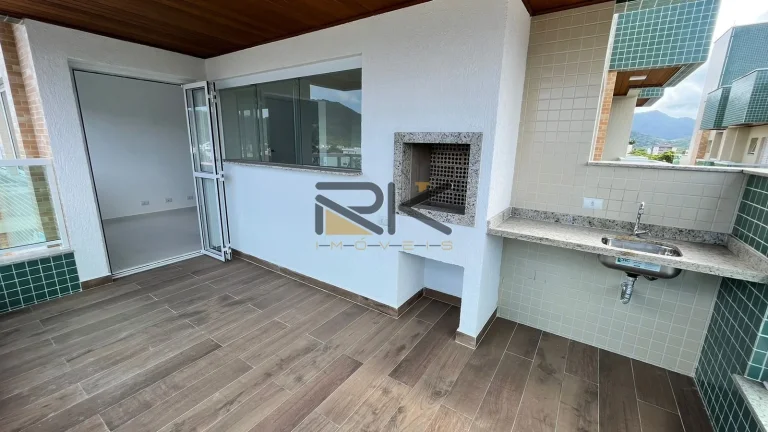 Imagem Cobertura no Itaguá com 3 dormitórios sendo 2 suítes,sala 2 ambientes,cozinha,varanda gourmet com churrasqueira,vista para o mar