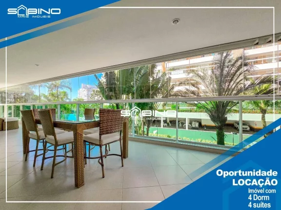 Apartamento para Locação Anual no clube Compartilhado, com 4 dormitórios 4 suítes 186m² - Riviera de São Lourenço