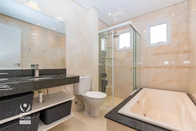 Imagem Sobrado em CONDOMÍNIO FECHADO com 3 Suítes, 2 Vagas, Área Gourmet à venda, 160 m² por R$ 869.900 - Xaxim - Curitiba/PR