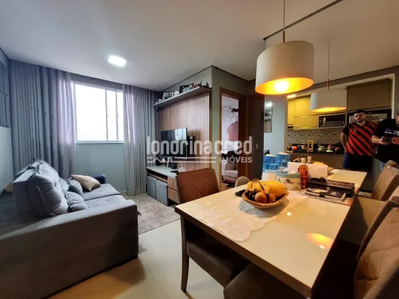 Imagem Apartamento no Spazio Lyon – Zona Norte de Londrina com 2 dormitórios, sala, cozinha, 1 banheiro social, 1 vaga de garagem e 45m² de área útil