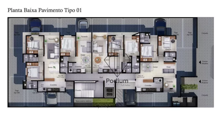 Imagem Cobertura duplex com jacuzzi privativa a 540m da praia de Intermares- CO0224