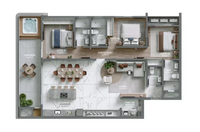 Imagem APARTAMENTO RESIDENCIAL em Bombinhas - SC, Canto Grande
