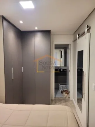 Imagem Apartamento 1 dormitório, com móveis planejados, sala integrada com a cozinha planejada, sacada, r...