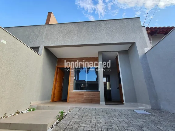 Imagem Casa Moderna no Jardim Chamonix com Suíte, Pé Direito Alto e Área Gourmet com Churrasqueira