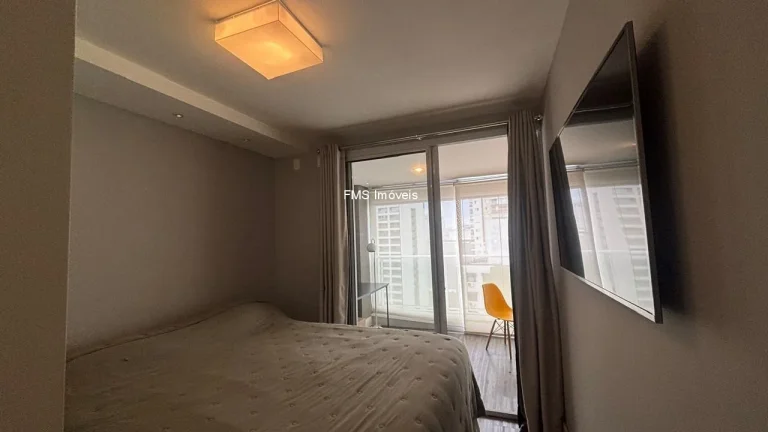 Imagem Apartamento para locação na Consolação, São Paulo-SP: 1 quarto, 1 sala, 1 banheiro, 1 vaga de garagem, 50m² de área!