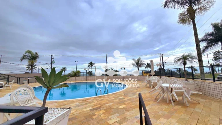 Imagem Apartamento com 3 dormitórios à venda, frente ao mar por R$ 1.100.000 - Massaguaçu - Caraguatatuba/SP