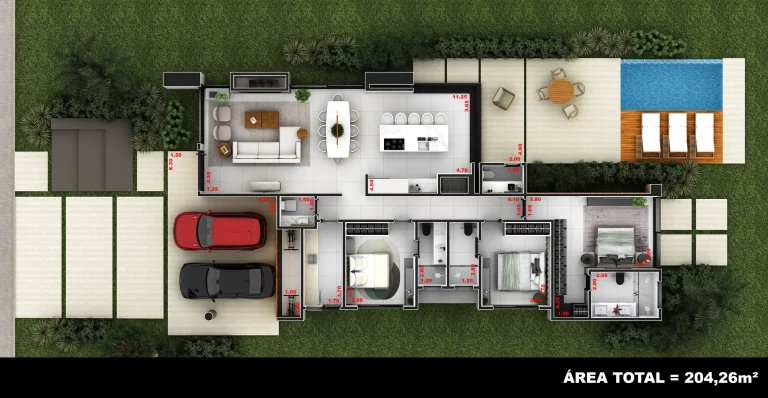 Imagem Casa de condomínio à venda em Torres, Condomínio Reserva das Águas, com 3 quartos, 204m²