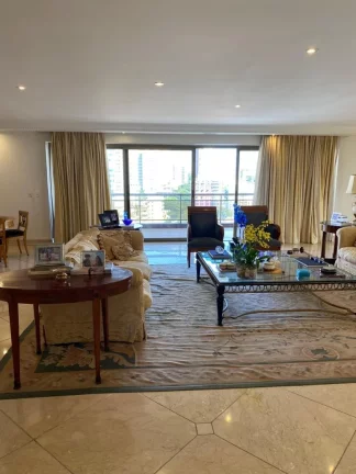 Imagem Luxuoso apartamento de 5 quartos e 4 suítes em Higienópolis, São Paulo-SP: 5 banheiros, 5 vagas de garagem e 450m² de área.