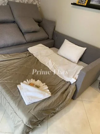 Imagem Flat disponível para locação no Royal Ibirapuera Park, com 42m², 1 dormitório e 1 vaga
