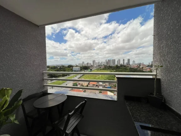 Imagem Apartamento 58m² com Suíte, Sacada Gourmet e Vista Livre no Alpha Club Residencial