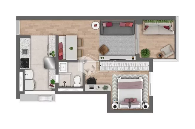 Imagem Apartamento à venda 2 Quartos 1 Suite 1 Vaga 60.75M² Perdizes São Paulo - SP