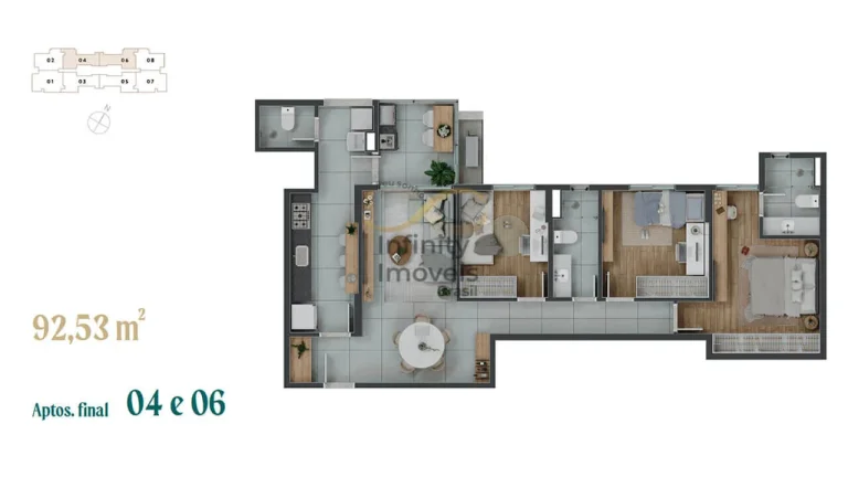 Imagem ALTO BELVEDERE MONT BLANC - Apartamento à venda no bairro Serra do Curral Del Rey - Nova Lima/MG
