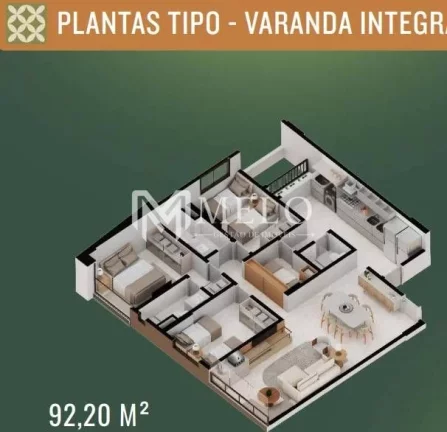 Imagem Oportunidade em POÇO DA PANELA: 92m²,03qts,01suite, 02vagas..