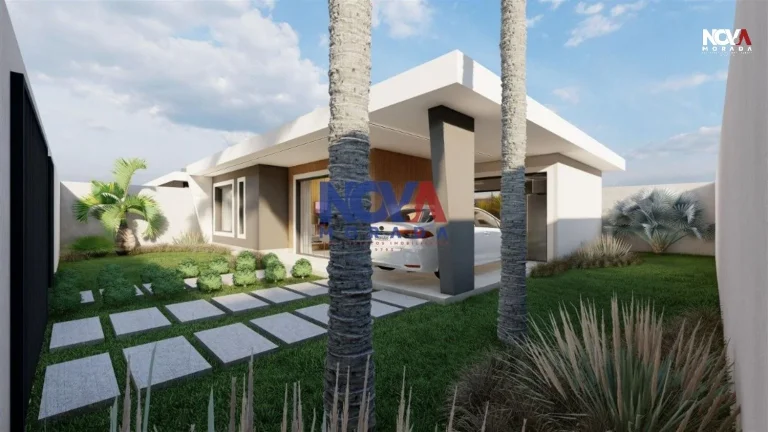 Imagem Com uma arquitetura moderna e sofisticada, essa residência foi construída com os melhores materiai...