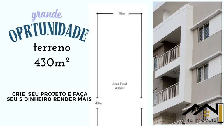 Imagem Terreno 430m² Cidade Patriarca – Investimento | WMZ Imóveis