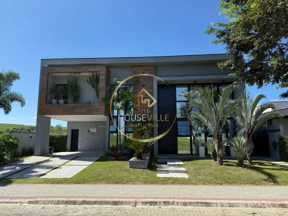 Imagem Casa Sobrado, 3 dormitórios (1 suíte), 4 vagas, Ecopark Bourbon, Caçapava.
