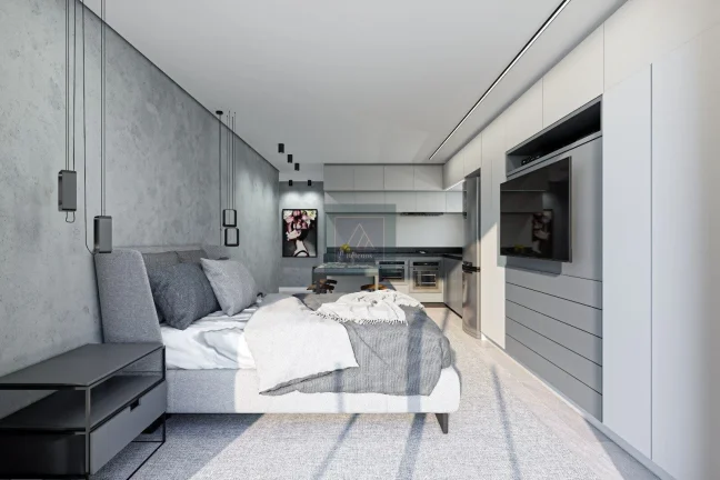 Imagem CABRAL - Studio com 30,14m². Sacada. Face Norte.