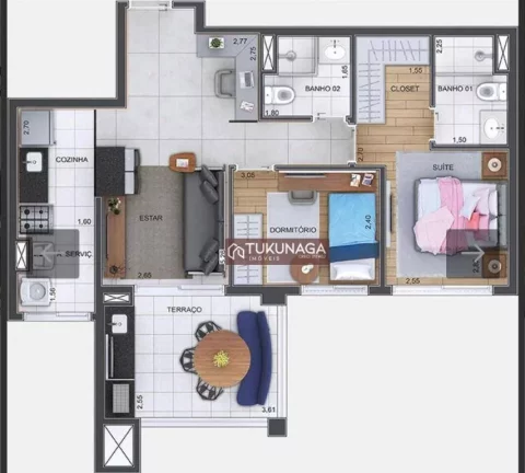 Imagem Apartamento com 2 dormitórios à venda, 68 m² por R$ 742.000,00 - Macedo - Guarulhos/SP