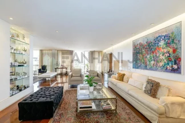 Imagem Luxuoso apartamento de 3 quartos e 3 suítes no coração do Jardim Paulista, São Paulo-SP: 346m², 3 salas e 2 vagas de garagem!