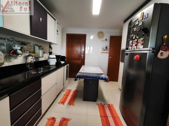 Imagem Cobertura de luxo à venda em Praia Grande-SP, Canto do Forte: 3 quartos, 3 suítes, 3 salas, 4 banheiros, 3 vagas de garagem, 300m²!