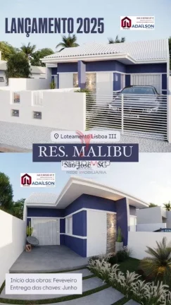 Imagem Linda Casa Geminada, Em Forquilhas, São José SC