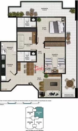 Imagem Apartamento com 2 dormitórios à venda, 106 m² por R$ 754.650,00 - Braga - Cabo Frio/RJ