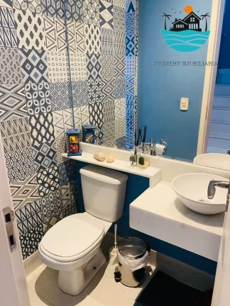 Imagem Casas para Alugar Temporada Juquehy - (Canto direito) pertinho da praia, 5 suítes, piscina aquecida, sauna, máx. 14 pessoas | Juquehy Imobiliária