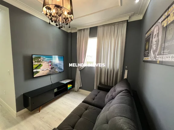 Imagem Apartamento mobiliado à Venda com 2 Suítes e 2 vagas de garagem privativa localizado em Meia Praia Itapema