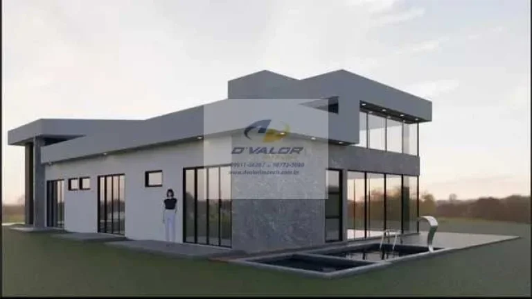 Imagem Vendo casa em condomínio fechado, com 250m², sala para 3 ambientes, 3 suítes, escritório e 4 vagas