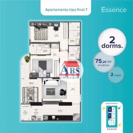 Imagem Apartamento com 2 dormitórios à venda, 75 m² por R$ 550.000,00 - Vila Guilhermina - Praia Grande/SP
