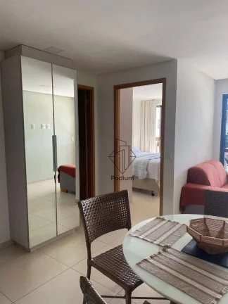 Imagem Flat mobiliado com varanda / sacada e vista para o mar da praia de Tambaú - FL0495