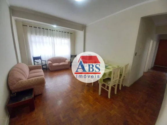 Imagem Apartamento com 2 dormitórios à venda, 90 m² por R$ 340.000 - Gonzaga - Santos/SP Vista para o mar