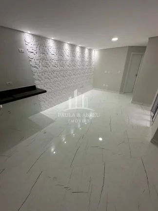 Imagem Apartamentos com 2 Quintais, Churrasqueira, 2 Dormitórios, 1 vaga, Lavanderia, na Vila Linda, Santo André