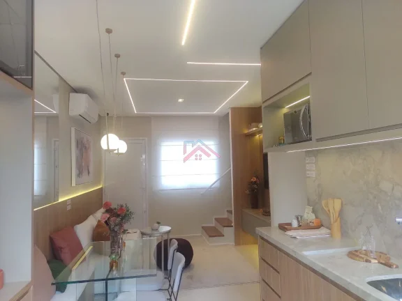 Imagem Casas à venda condomínio fechado Villagio Eucaliptos - Área útil 58 m2 com 2 dormitórios sendo 1 suí