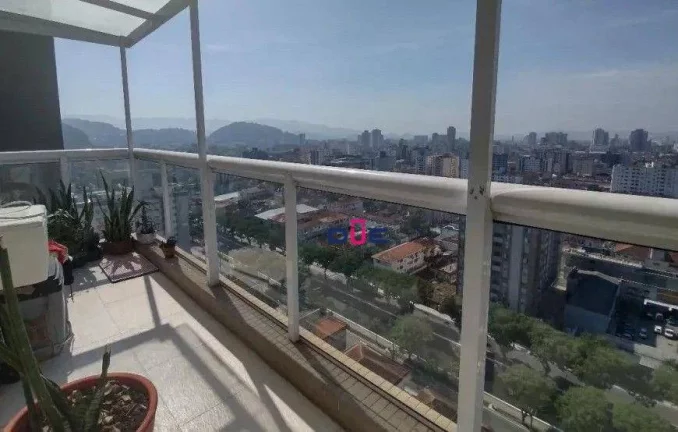 Imagem Cobertura com 3 dormitórios à venda, 135 m² por R$ 1.390.000 - Marapé - Santos/SP