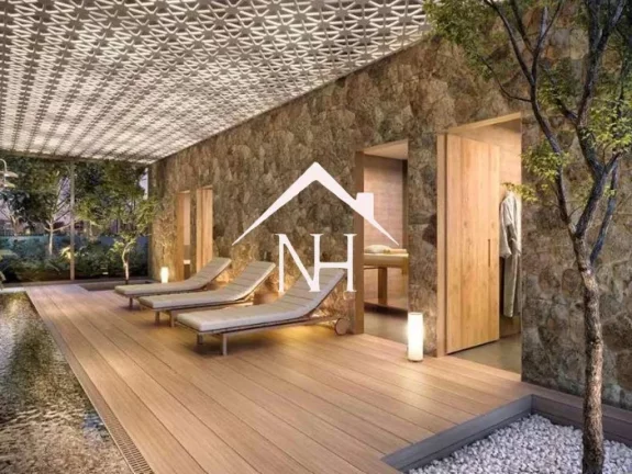 Imagem apartamento alto padrão 186m²,3 suítes, terraço gourmet, hall privativo, 3 vagas e um verdadeiro resort aos seus pés.