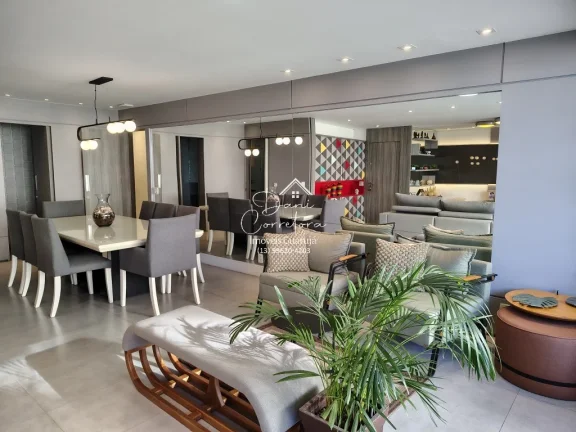 Imagem Aluguel de Apartamento de Luxo em Guarujá-SP, Pitangueiras: 3 Quartos, 1 Suíte, 2 Salas, 4 Banheiros, 1 Vaga, 180m².