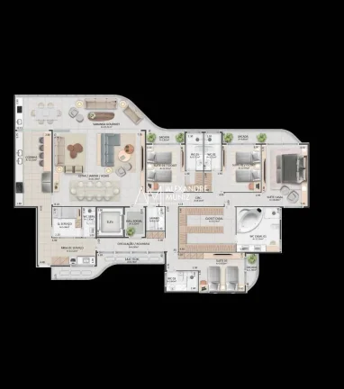 Imagem Mansão Diogo, lançamento, 255m², Meireles, Fortaleza-CE.