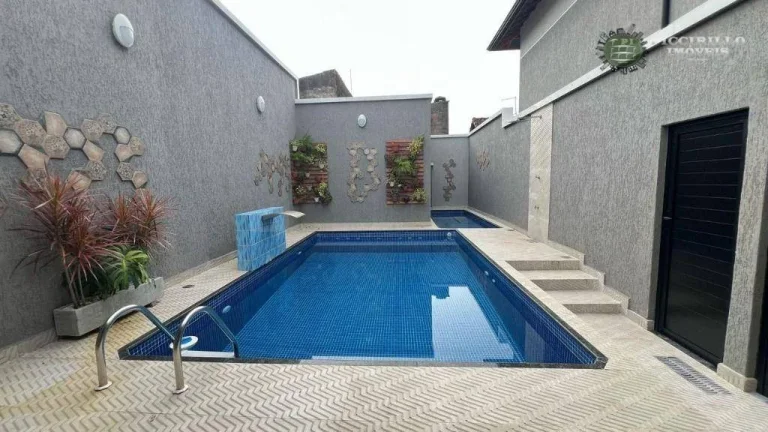 Imagem Sobrado à venda, 60 m² por R$ 345.000,00 - Maracanã - Praia Grande/SP