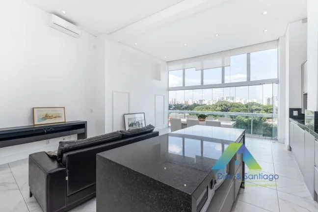 Imagem Apartamento com 1 Quarto e 2 banheiros para Alugar, 85 m² no Brooklin!