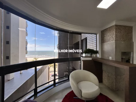 Imagem Locação Anual - Apartamento Frente Mar com 3 dormitórios e 2 vagas de garagem - Balneário Camboriú -SC