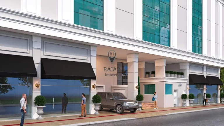 Imagem Linhas clássicas em um projeto inteligente de arquitetura. Tem uma fachada harmoniosa e elegante, s...