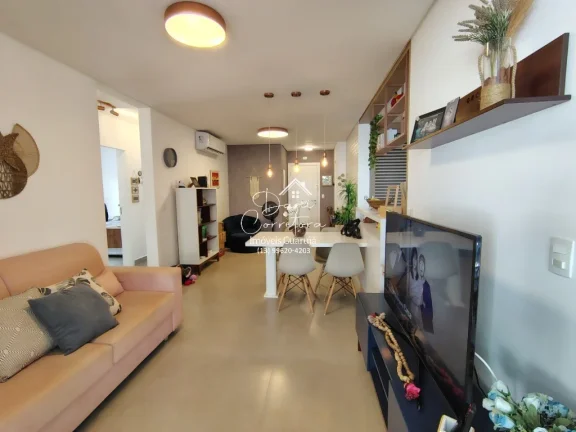 Imagem Apartamento frente mar com lazer, Tombo com 3 Quartos, 3 Suítes, 2 Salas, 4 Banheiros, 3 Vagas de Garagem, 112m²!