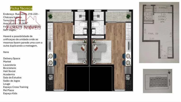 Imagem Oportunidade - Studio 20m²