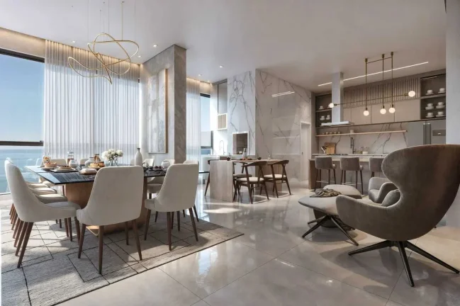 Imagem Apartamento na planta com 4 suítes e 3 vagas de garagem em Porto Belo