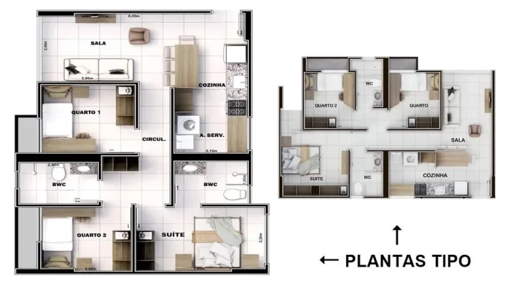 Imagem Apartamento 3 dormitórios para Venda em Teresina, Noivos, 3 dormitórios, 1 suíte, 2 banheiros, 1 vaga