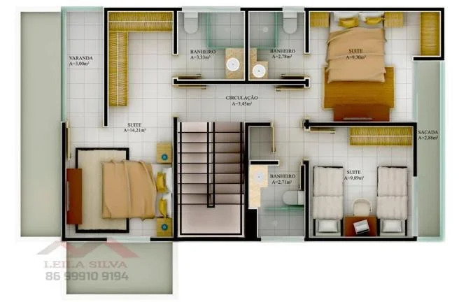 Imagem Casa em Condomínio para Venda em Teresina, Morros, 4 dormitórios, 4 suítes, 3 banheiros, 2 vagas