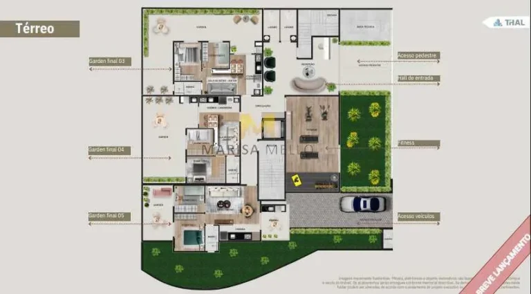 Imagem Espetacular Lançamento Apartamento à venda, no La Dolce Vista,com 2 quartos, 42,87m2 a 55.15m2 no bairro Tingui em Curitiba.