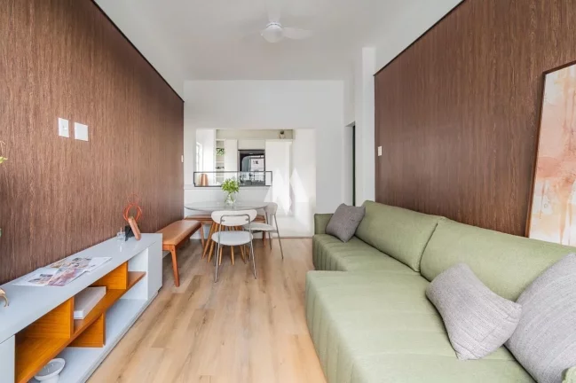 Imagem Apartamento á venda 02 dormitórios 1 suíte com vista para o mar em Santos/Sp